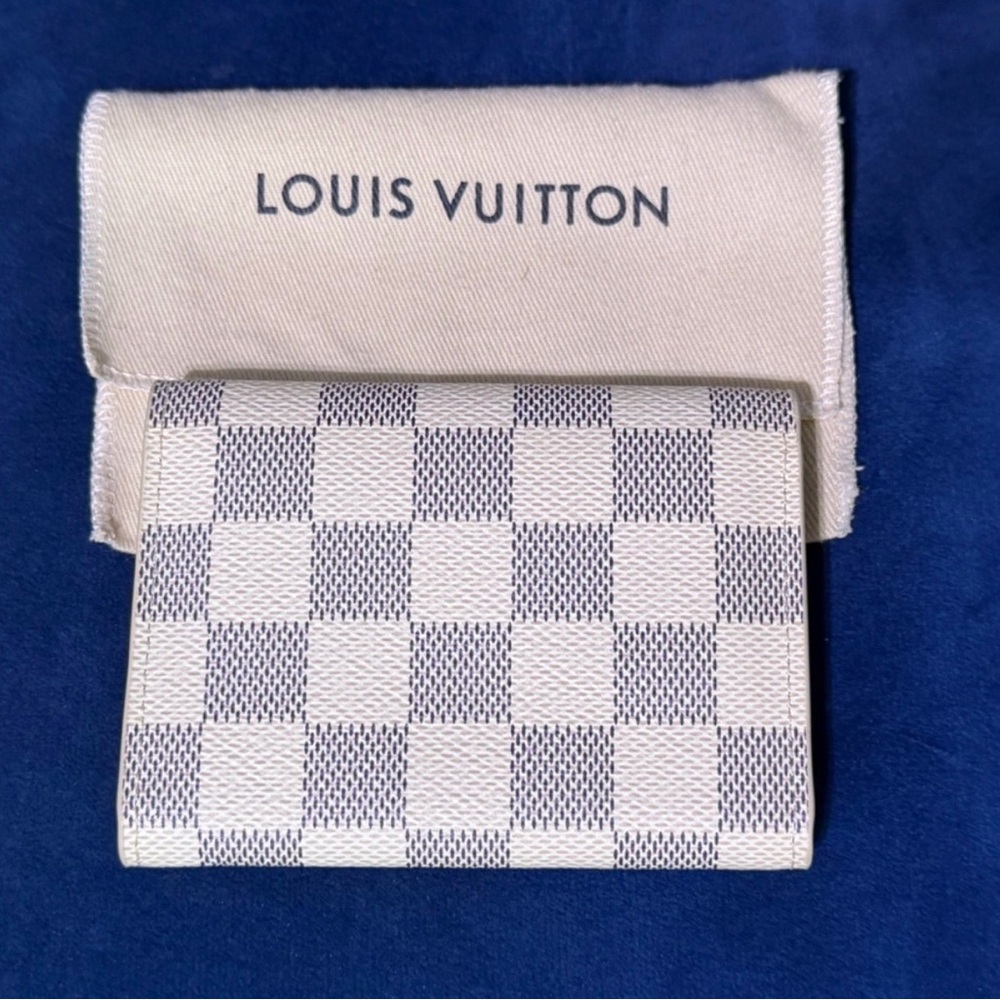 Louis Vuitton Rosalie Coin Purse Damier Azur in Rose Ballerine Pink - Picture 2 of 10